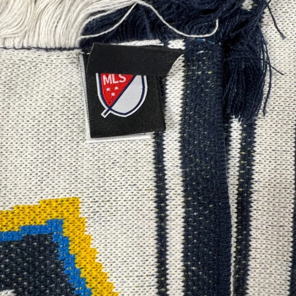 Adidas Unisex One Size Navy White MLS Los Angeles‎ Galaxy Soccer Scarf NWT